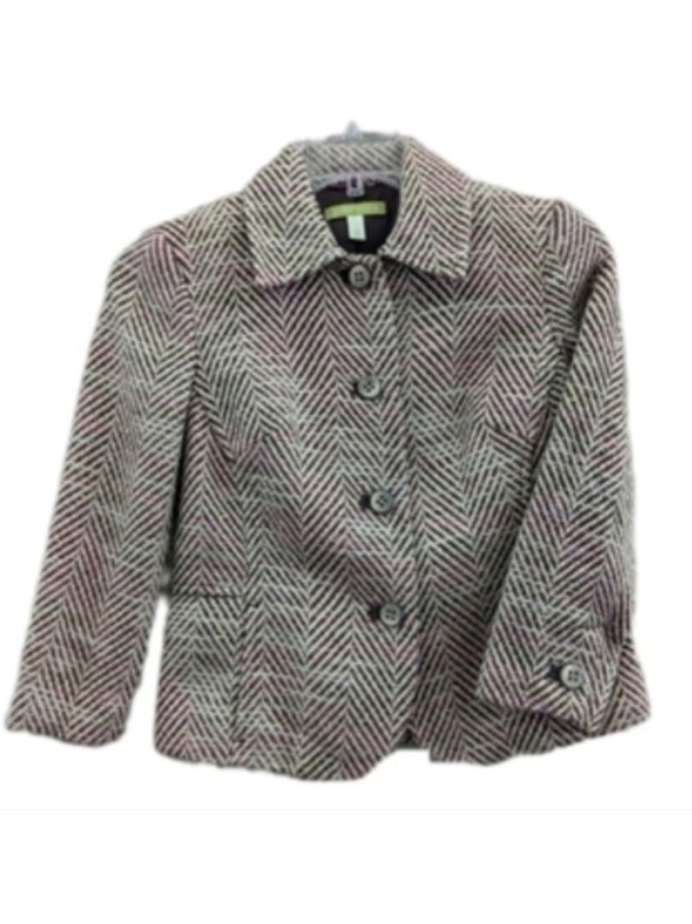 Sigrid Olsen short Multi-color tweed jacket size 2 Versatile - Picture 2 of 10